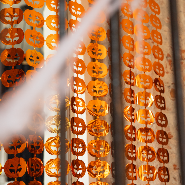 Cortina decorativa de Halloween Calabazas – 100 × 200 cm - Imagen 3