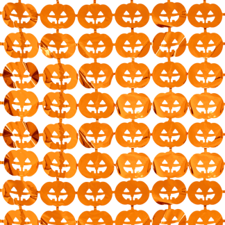 Cortina decorativa de Halloween Calabazas – 100 × 200 cm